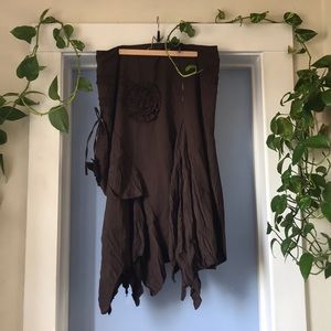 Brown Lacey Festival Beautiful Skirt